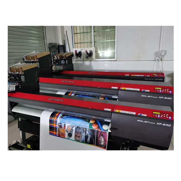 Second heand used digital wide large format roland dx7 print head xf-640 eco solvent inkjet printer plotter price