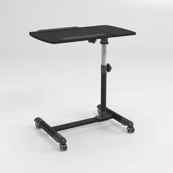 Home Office Height Adjustable Small Desks Movable Uplifting Standing Table Folding Laptop Desk With Wheels