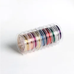 Copper Wire 10pcs 0.3mm Colorful Copper Wire Craft Beads Rope Beading Wire For Bracelet Necklace Jewelry DIY Accessories