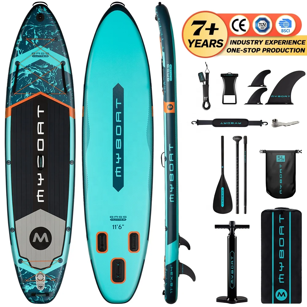MY BOAT series Weihai factory OEM logo inflatable paddle boardsup board fishing board stand up paddle board
