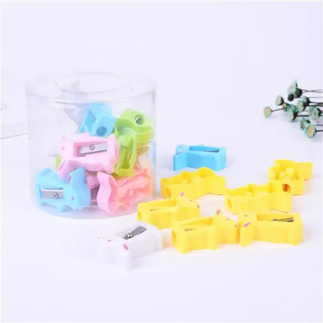 Plastic  Candis Color Mini pencil sharpener Dfferent Shape personalized cosmetic pencil sharpener For Pencil