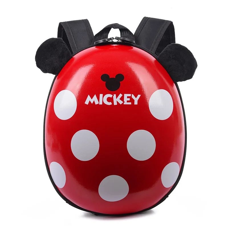 Cartoon Kindergarten Anti-Lost Schoolbag 2-6 Years Old Mickey Ladybug Children Bag Boys and Girls Hard Shell Backpack for Kids