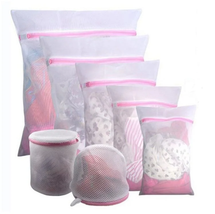 7pcs Mesh Laundry Bags for Delicate with Premium Zipper Travel Storage Organize Bag Clothing Washing Bags for Laundry Blouse Bra