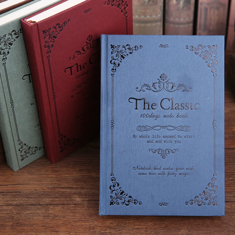 Wholesale Vintage Lined Notebook with Paper Box Retro Hardcover Travel Journal