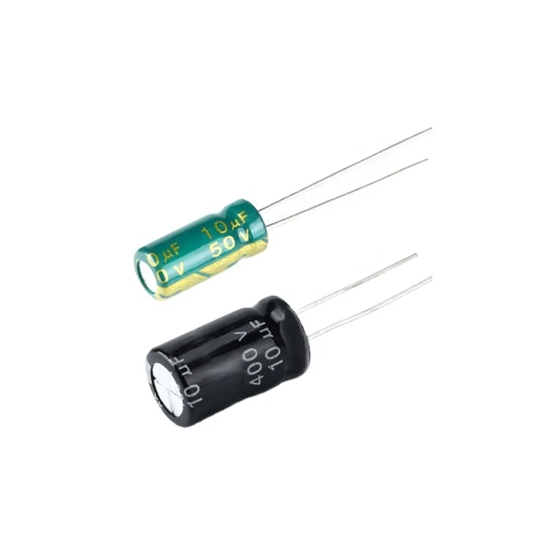 In-line electrolytic capacitor 10UF 10V 16V 25V 35V 50V 100V 250V 400V 450V high quality