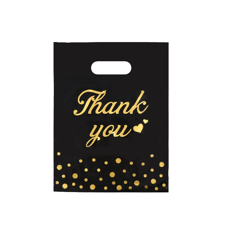 Customized Logo Shop Boutique Gifts Die Cut Handle Bag Reusable  Carry Bag biodegradable PE Plastic Shopping Bag