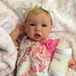 Реалистичная кукла Lifereborn ручной работы американская Alina Reborn Baby виниловая для