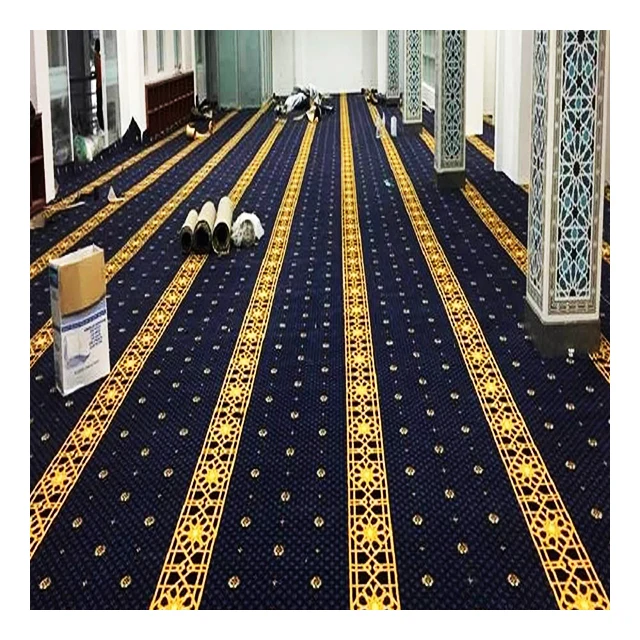 The Huge Manufacturer Provides The Affordable Luxury 100%Wool  Nylon Printed or Hand Tufted Muslim Masjid Prayer Carpet Rug