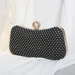 New Dinner Purse Retro Mesh Diamond Banquet Women Hand Bag Messenger Evening Bag Ladies Bridal Metal Clutch Bags