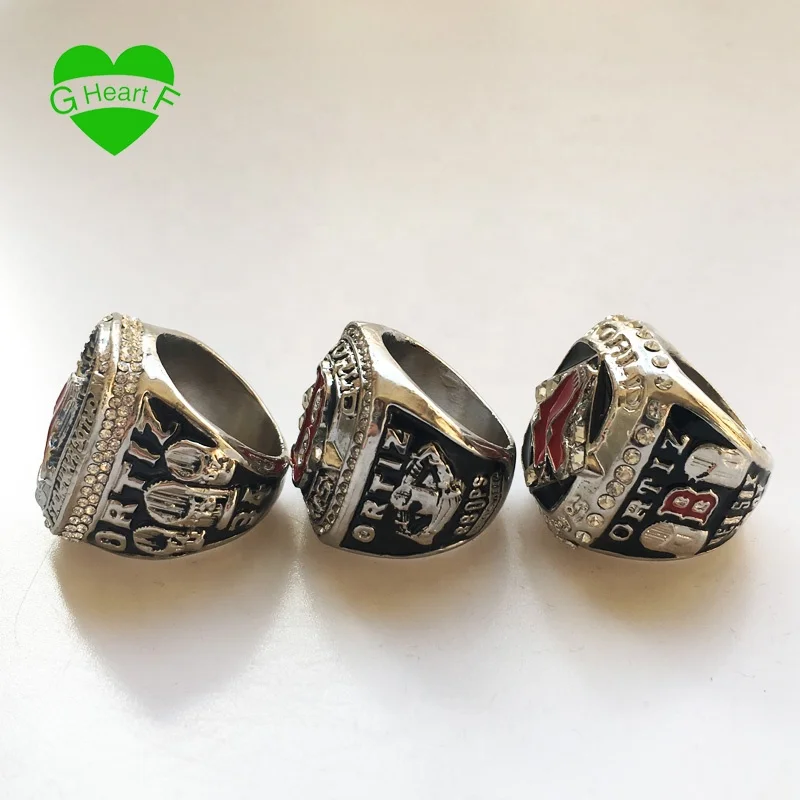 Горячая Распродажа в стиле команды Boston Red Sox чемпионата кольца Популярные Бейсбол Чемпионат изготовленный на заказ сплав Кольца