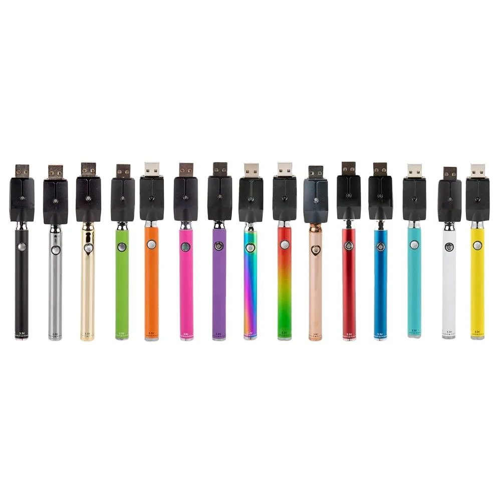 Ooz Twist adjustable vape battery rechargeable Custom Preheating CBD 510 thread Vape Pen