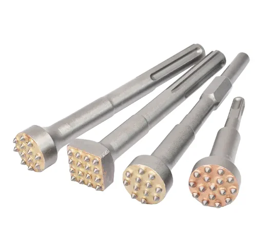 Autoerizo Wholesale Masonry Concrete Bushing Hammer Chisel Bit Square Round SDS Plus Shank Drill Bit