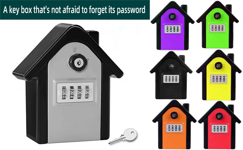 High Quality Combination Wall Mounted Key  Lock Box Storage Box   Key Safe Box for Outdoor