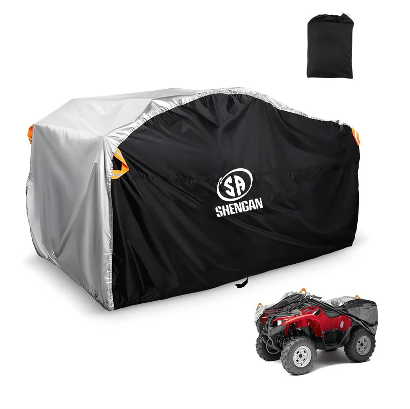 All Weather UV Protection Outdoor Heavy Duty Quad Waterproof Tear-Resistant ATV Cover 4 Wheeler Covers for Polaris Sportsman