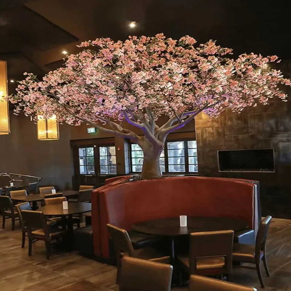 YRYHS3 5 Star Hotel Restaurant Decor Custom Design Fake Sakura Tree Large Realistic Indoor Artificial Cherry Blossom Tree