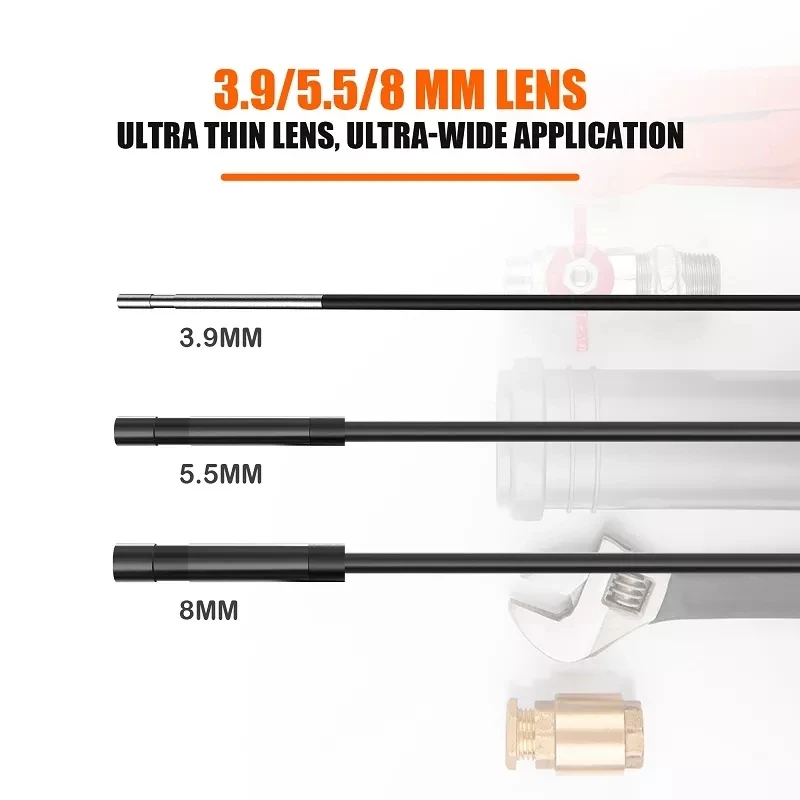 3.9mm Endoscope camera Android PC USB Type C Interface camera endoscope for cars mini Camera probe HD1080p Sewer Waterproof IP67