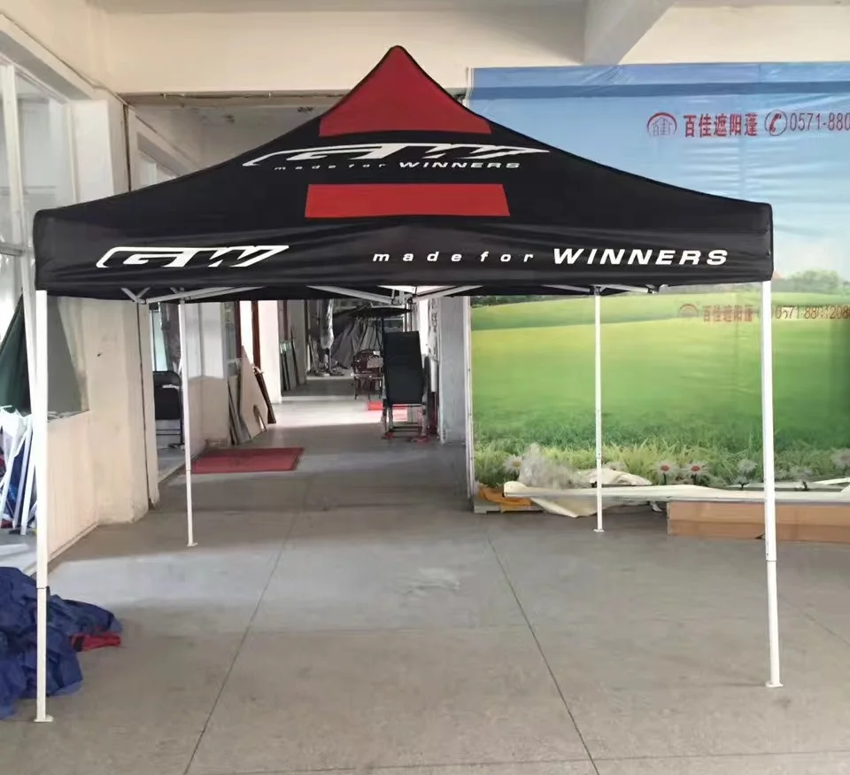 Outdoor all seasons waterproof custom popup logo printed high quality folding trade show tent gazebo canopy tent