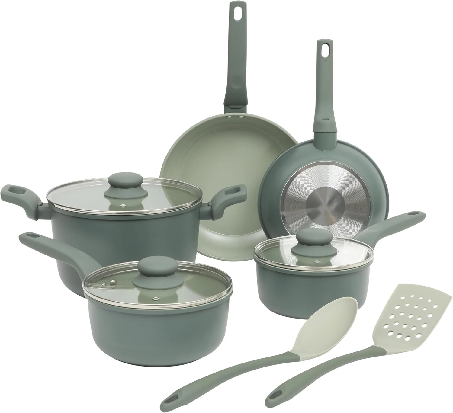 Hot sale Forged aluminum cookware pot set kitchen cooking pot set cookware non stick pan cookware sets Non Stick coating frypan