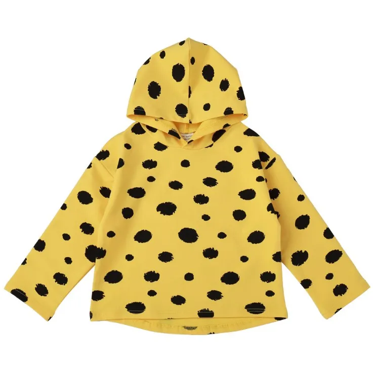
Autumn Kids Clothing Children Boutique Clothes Fleece Sweater Pullover Tops Fashion Polka Dot Girls Hoodies 