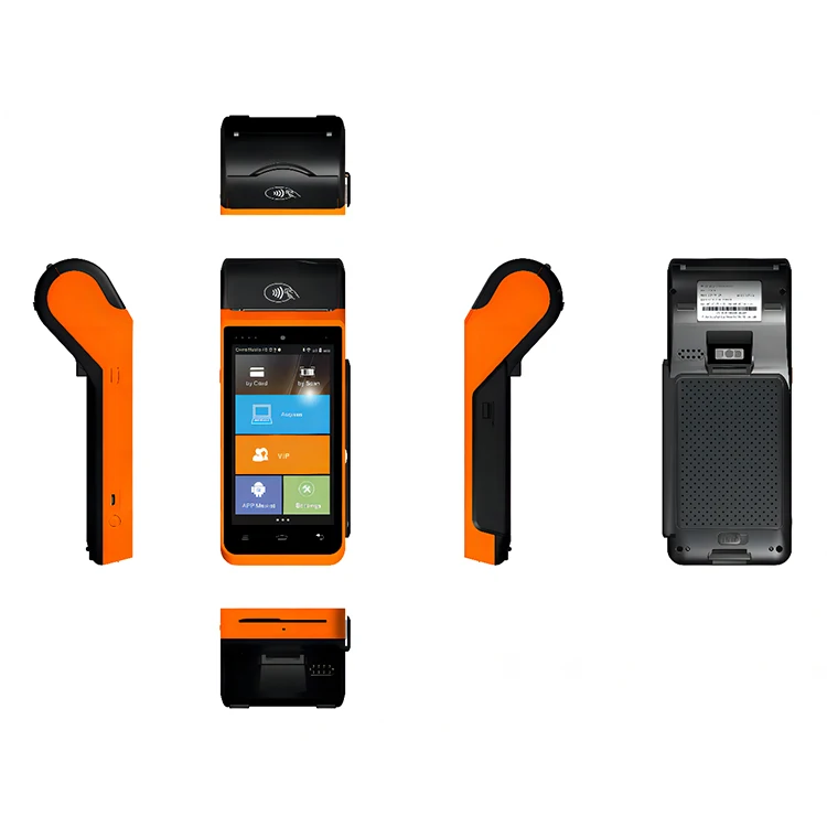 Handheld pos terminal printer mobile E-wallet mini pos ATM card POS system with thermal printer