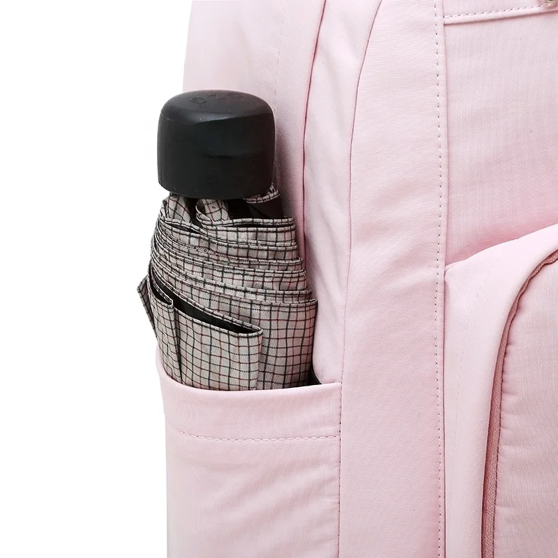 Hip Hop Black color Eco canvas school backpack Bags for Teenage Girls and boys