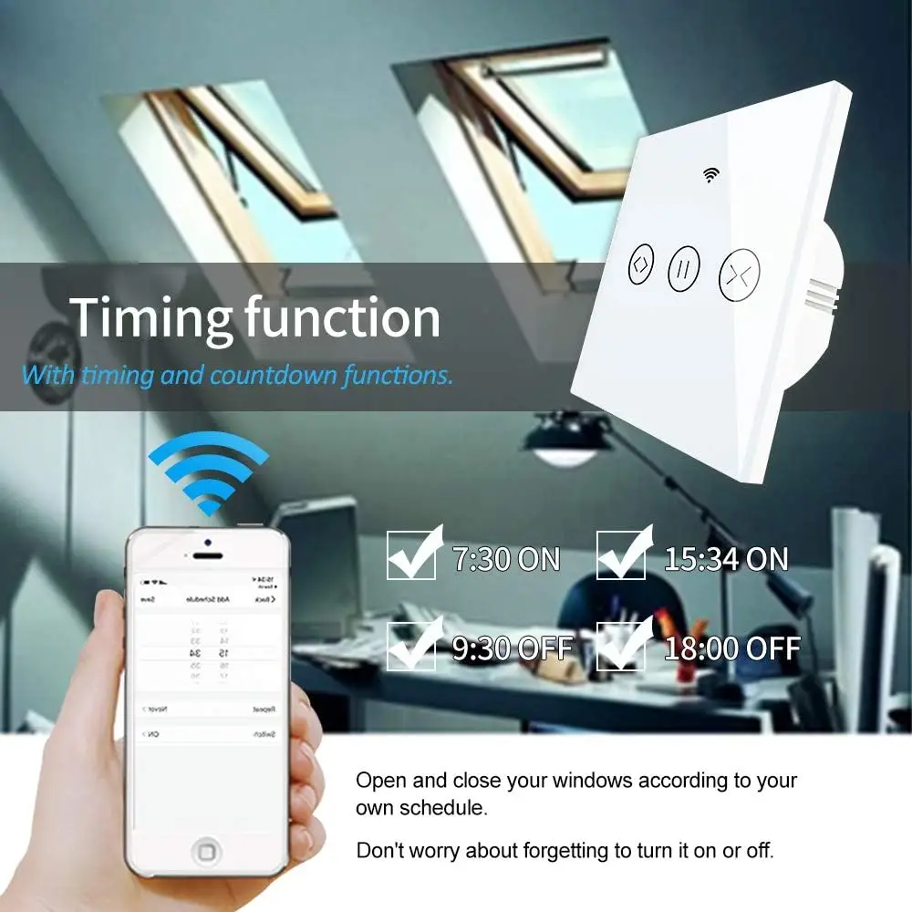 Smart Home Factory Wholesale Intelligent electric water-proof  chain window opener with rain sensor