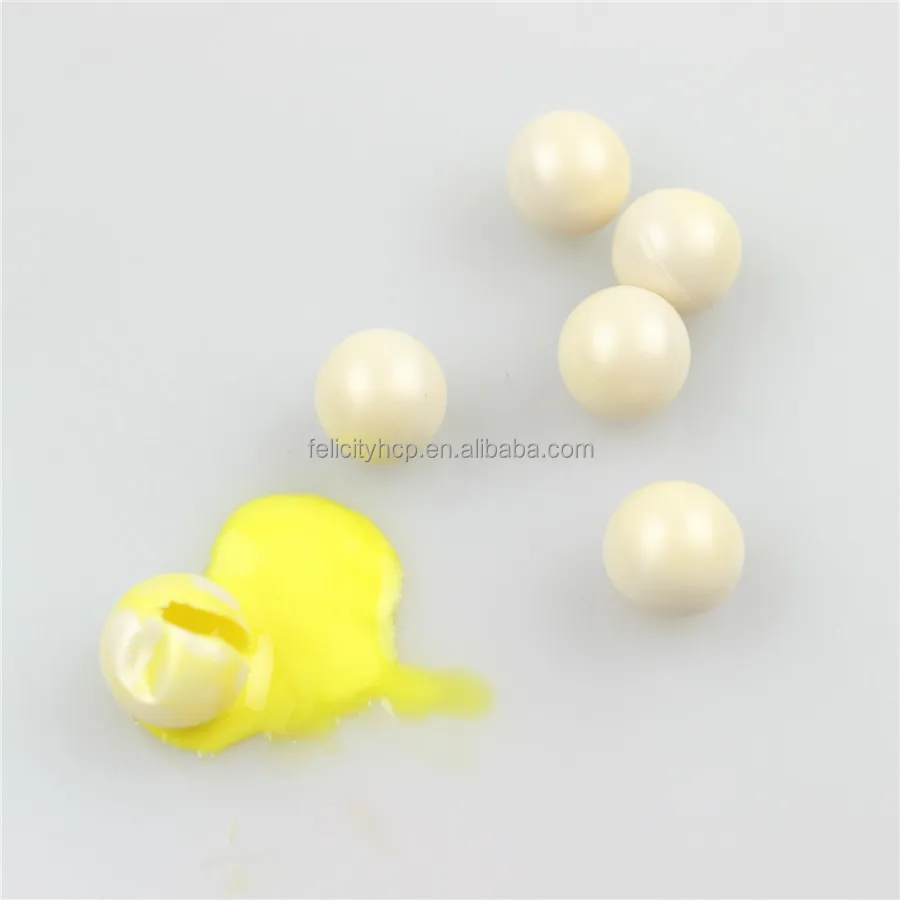 white Paintball easy to wash 0.68 caliber dye paintball bullets for  non-lethal training scenarios