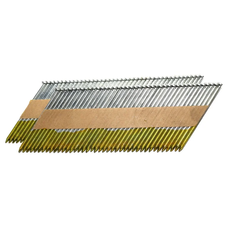 34 Degree Clipped D Head Paper Strip Nails Collated Framing Nails