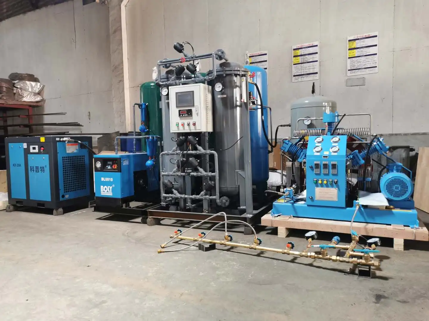 Oxygen industrial generator plateau oxygen combustion supporting cutting outlet type oxygen generator