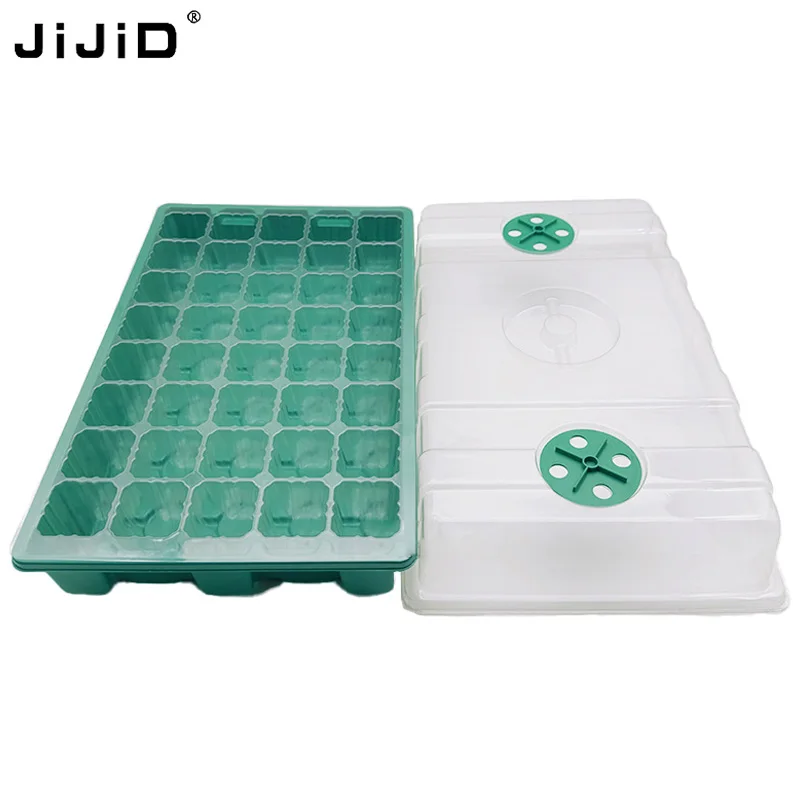 JiJiD Wholesale Plant Nursery Tray & Lids Sowing Propagator Kit Farm Seed Grow Pots Deep 40Cells Herb Seed Sprouting Tray