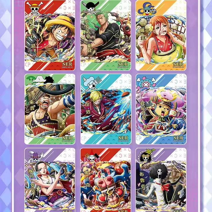 Anime ONE PIECED Game Collection Card Luffy Zoro Nami Chopper Franky Booster Box TCG Battle Trading Card Packs Toy For Kids