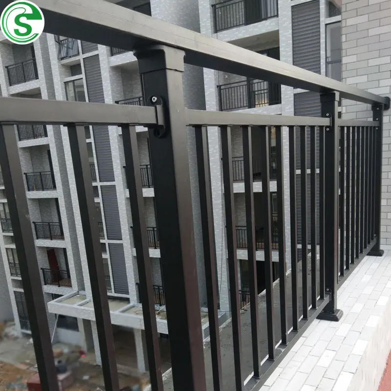 Competitive price wrought iron balcony railing outdoor metal railing