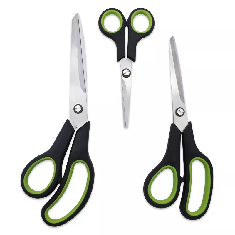 3Pcs stainless steel household scissors set office scissors tailor scissors