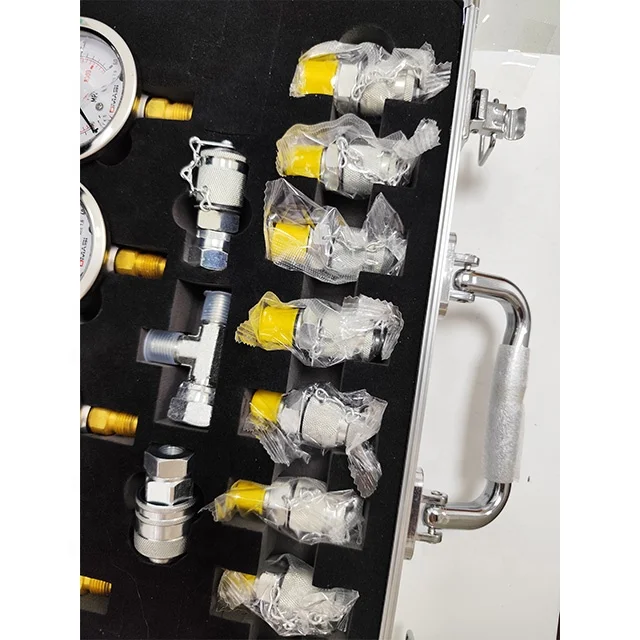 High Quality Excavator pressure gauge for construction works Digital hydraulic pressure gauges set hydraulic pressure test kit