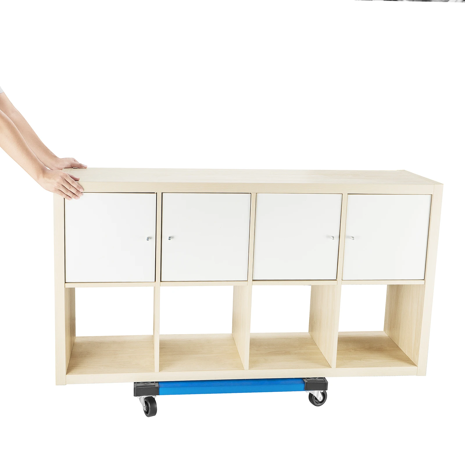 200kgs Portable Platform Trolley Cart Wooden Dolly Track  Interlocking Moving Dolly