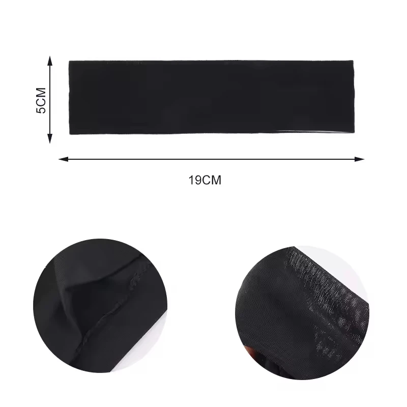 Wholesale Custom Logo Hair Accessories Colorful Solid Stretchy Head Band Sweat Bands Sport Yoga Headbands Hair Band For Adult