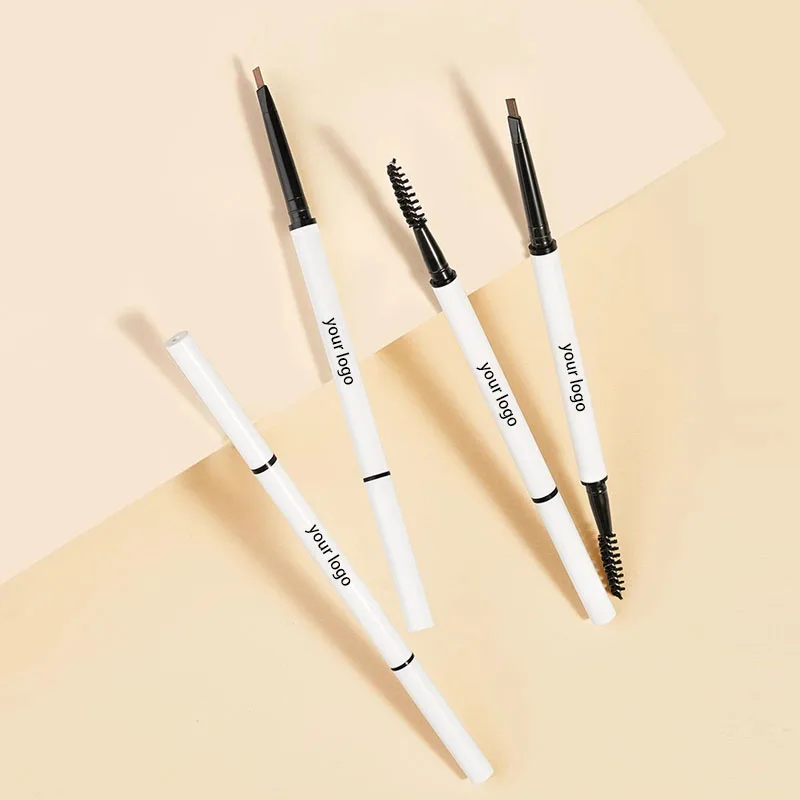 wholesale Private Label Slim Eyebrow Pencil Custom Logo Own Brand Makeup Safe and Lasting Cream for Daily Use for Cosmetics
