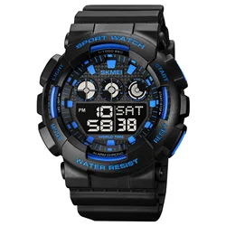 SKMEI 1857 OEM Men Relojes hombre World time Watches 5ATM Digital Multifunctional G style Sport Watch Jam Tangan