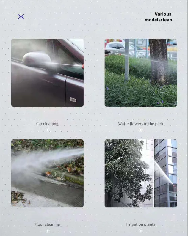 Cordless Portable High Pressure Electric Car Washer Gun With 24V Rechargeable Battery Power Car Wash Foam Gun