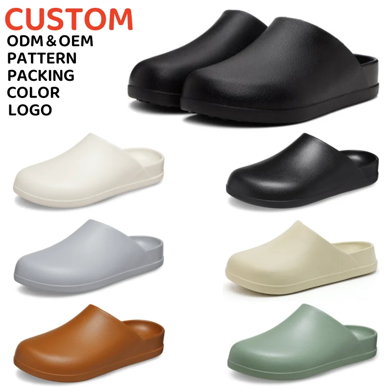 Высококачественные мужские модные роскошные туфли EVA, тапочки, мягкие удобные легкие сандалии, Нескользящие рабочие сабо, на заказ, крокодил