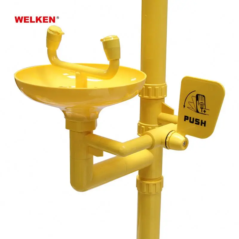 Wholesale Welken Industrial ABS Combination Eyewash/Shower equipment emergency eye wash stations