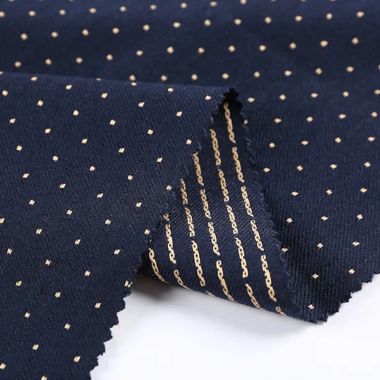 Shaoxing factory dyed wholesale minky dot china branded suiting fabrics for man