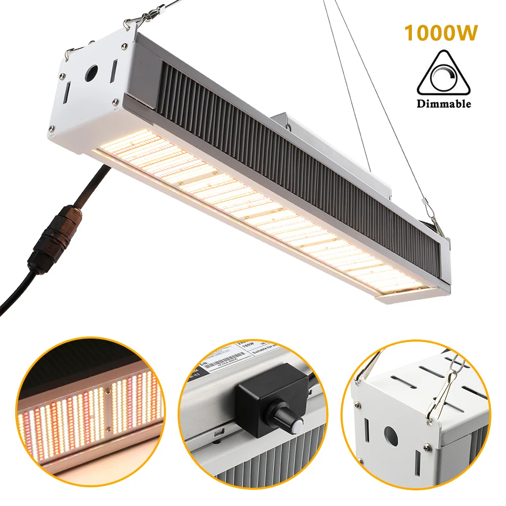 SinJia Powerful Top Lighting Led Grow Light 1000W Uv Growing Lights For Plants And Greenhouses