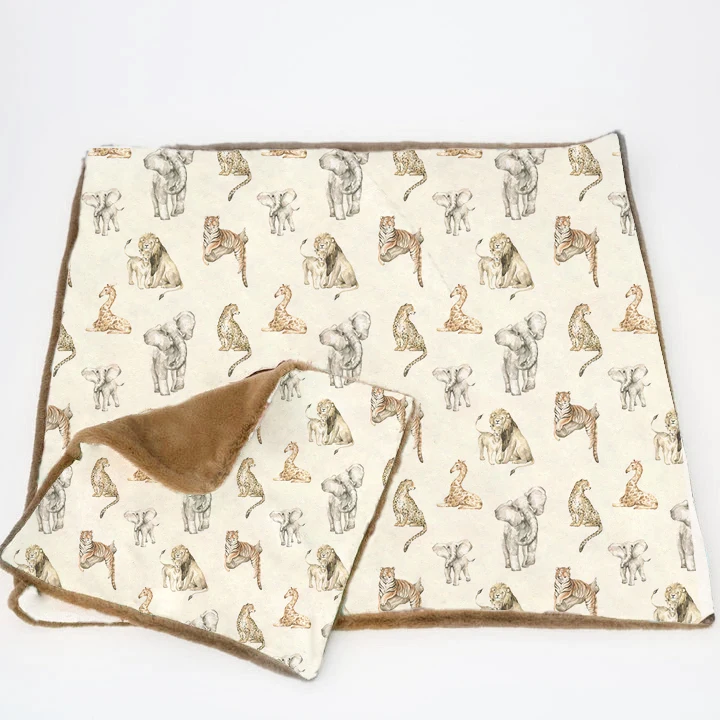 Изготовленная на заказ цифровая печать детские бланковые цветные фланель флисовой подкладке с искусственным мехом выбрасывающимся одеялом