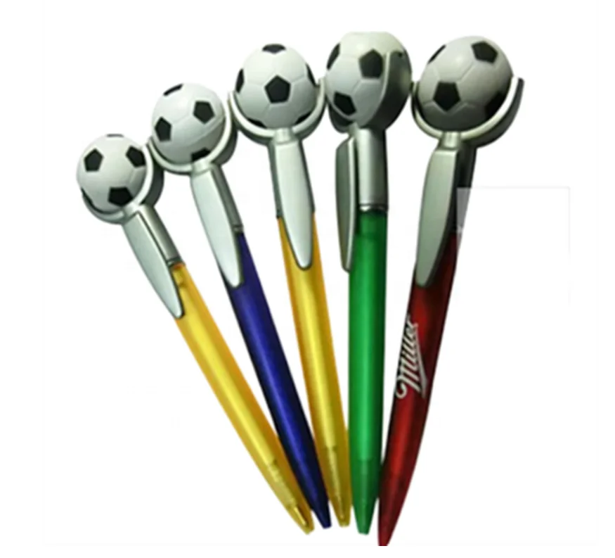 Custom funny basketball ball pen with your print plastic football baseball head brain ballpoint pen for promotion