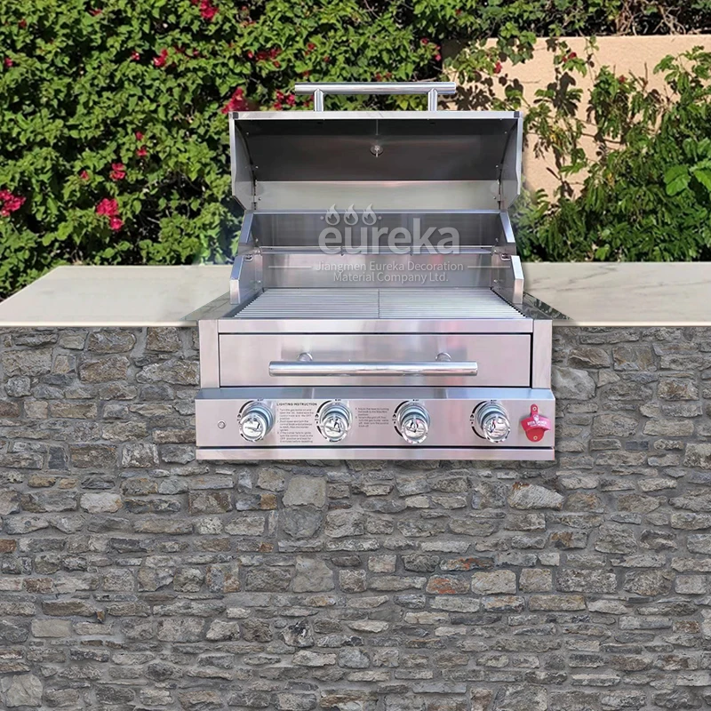 Charcoal Bbq Grills Barbecue Drop in Grill Countertop Gas Burner Built Machine