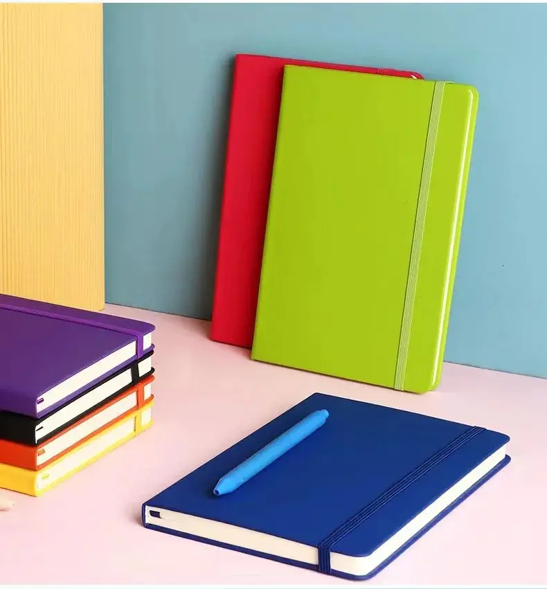 A5 160 pages Business Strap Notebook Student Stationery Notepad Hand Account Book Sub Hand Account Book