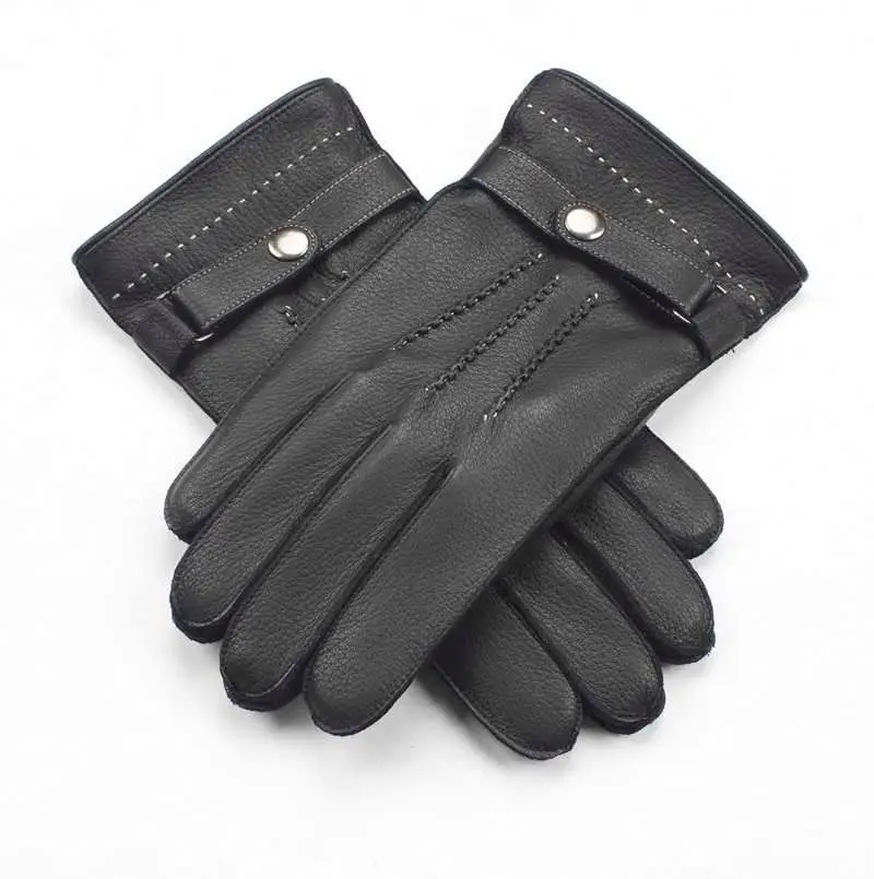 Wholesale high quality factory pew leather gloves men winter driving gloves winter gloves