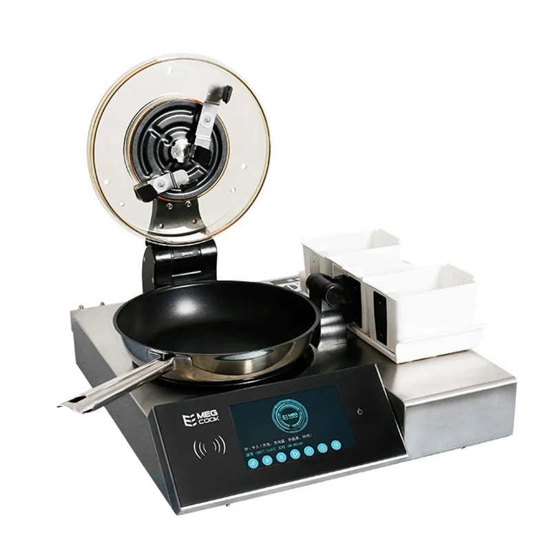 Megcook 3520W automatic wok stirrer Chinese food automatic cooking wok cooking robot