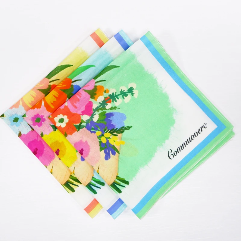 Хлопковый носовой платок хорошего качества, Прямая поставка с завода, носовой платок из микрофибры, вышитый носовой платок